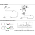 FST700-101 Alta Precisão 0 5V e 0 10V Entrada Submersível Sonda do Sensor de Nível de Água